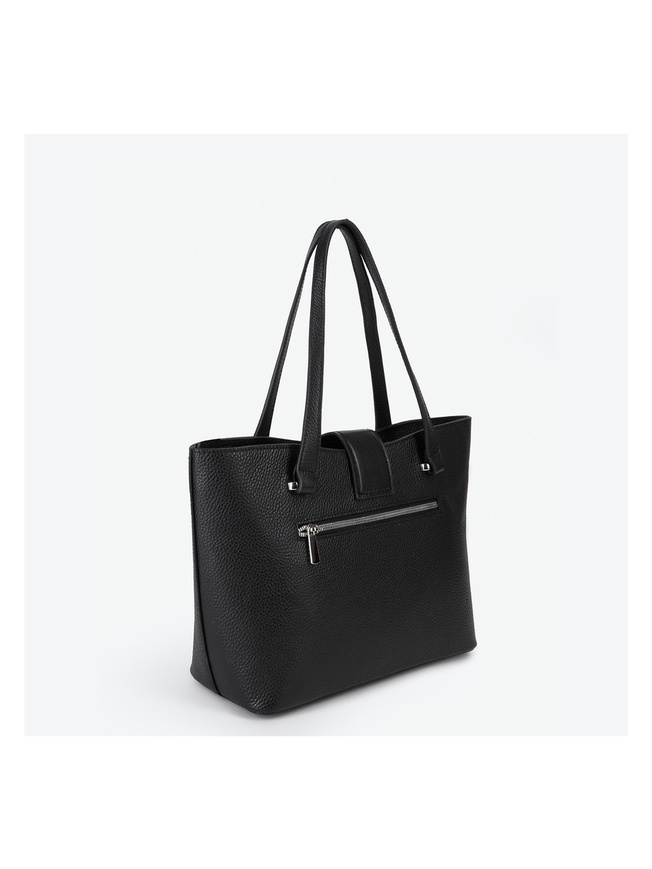 Классическая сумка-тоут трапециевидной формы из плотной кожи