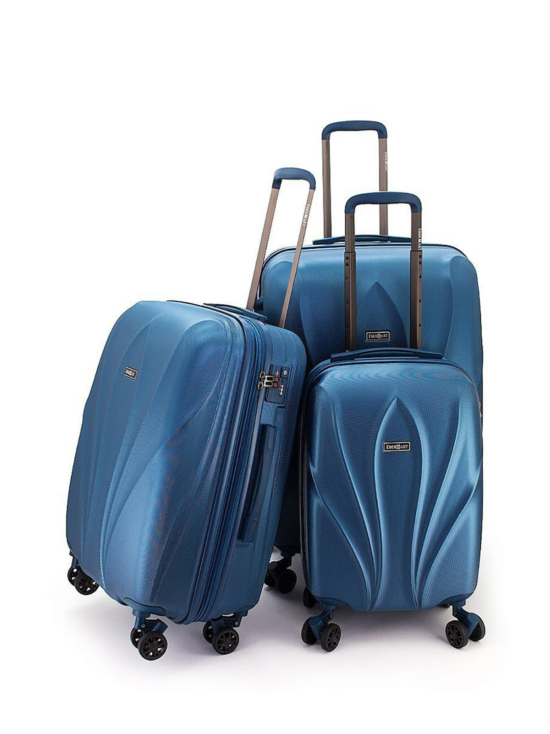 Фото Средний чемодан на двойных амортизирующих колесах из коллекции 