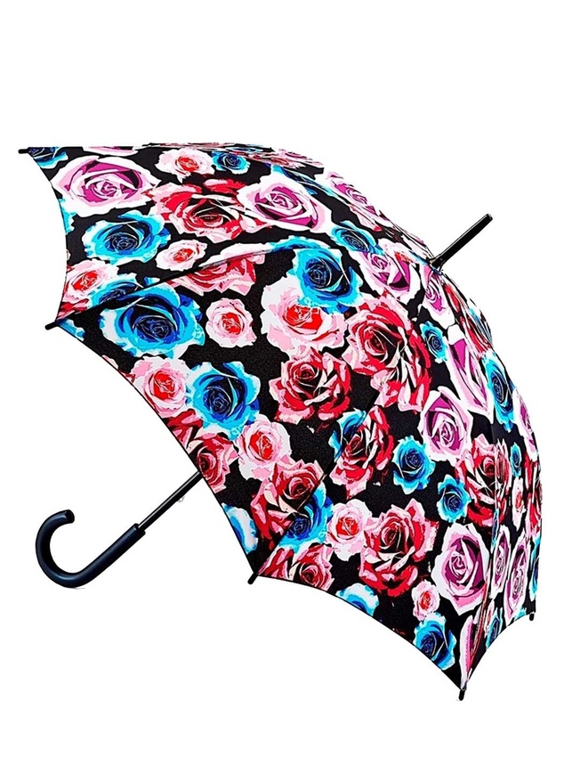 Женский зонт-трость с принтом розы из коллекции 