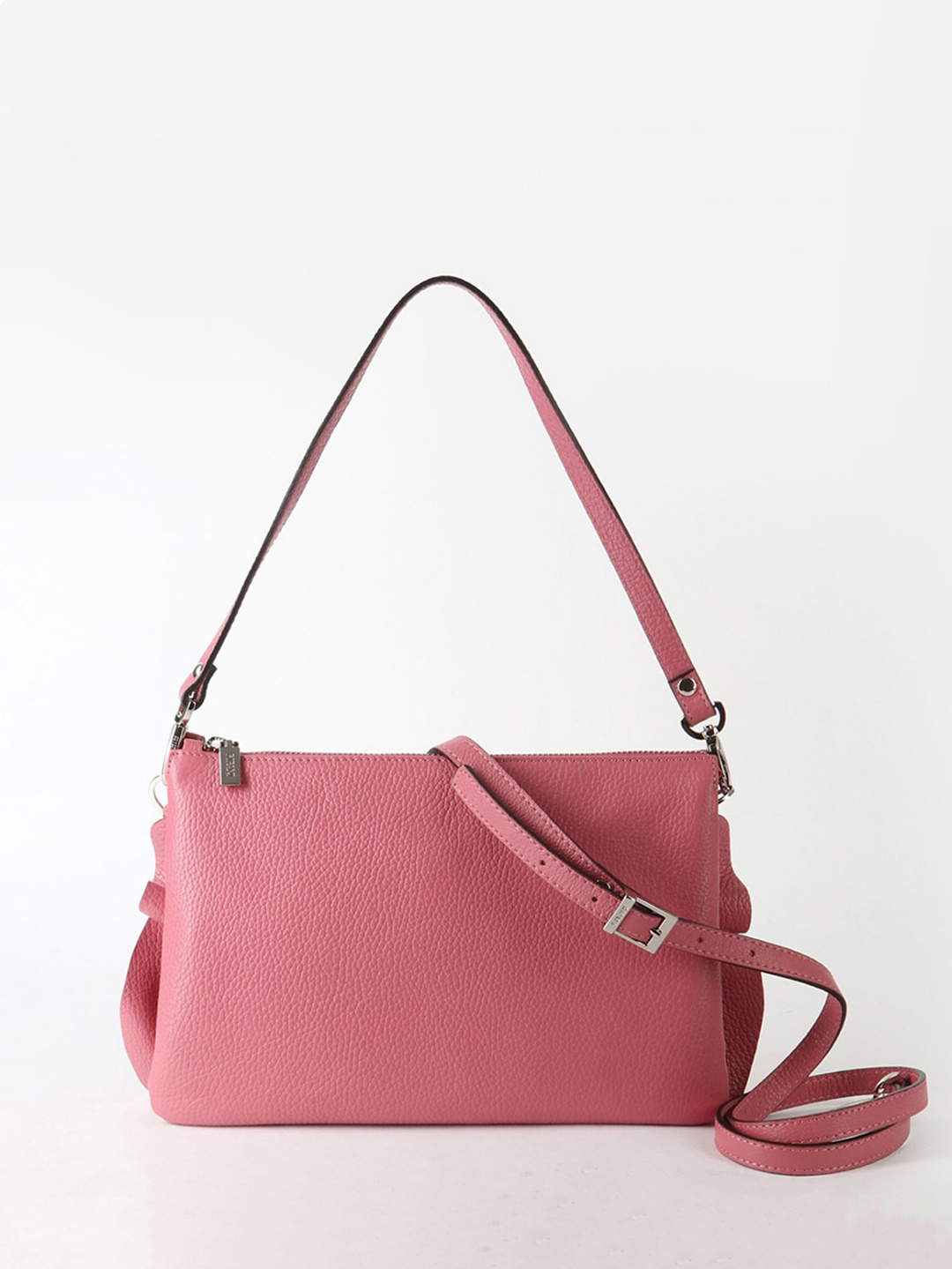 Фото Женская сумка-клатч из мягкой кожи с двумя ремешками Клатчи