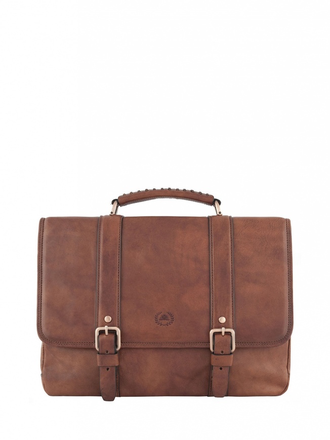 Классический мужской портфель из плотной кожи из коллекции 