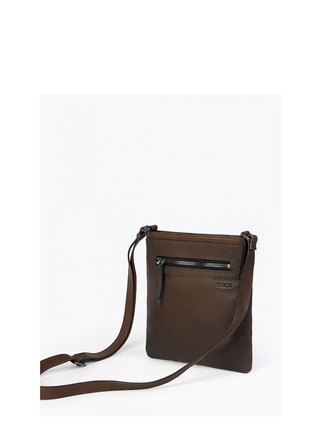 Мужская сумка-планшет среднего размера из плотной кожи