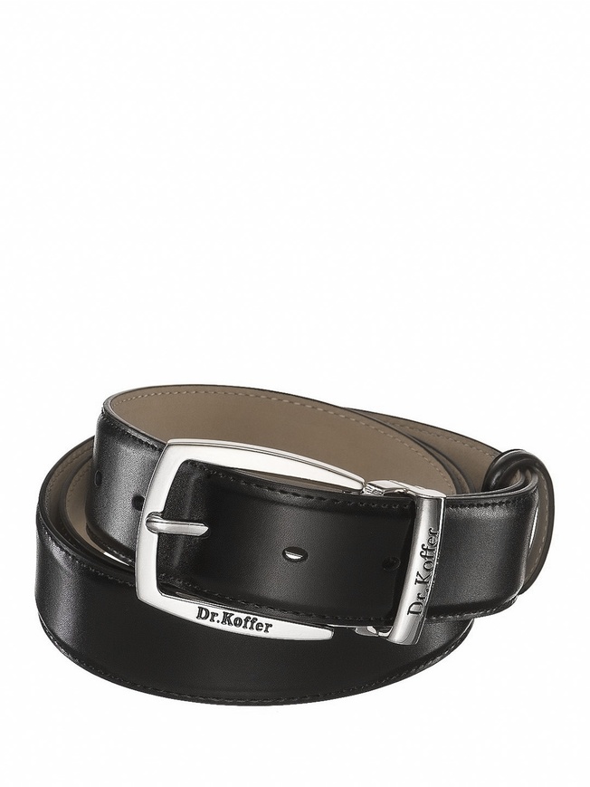 Стильный брючный ремень из премиальной гладкой кожи с матовой пряжкой