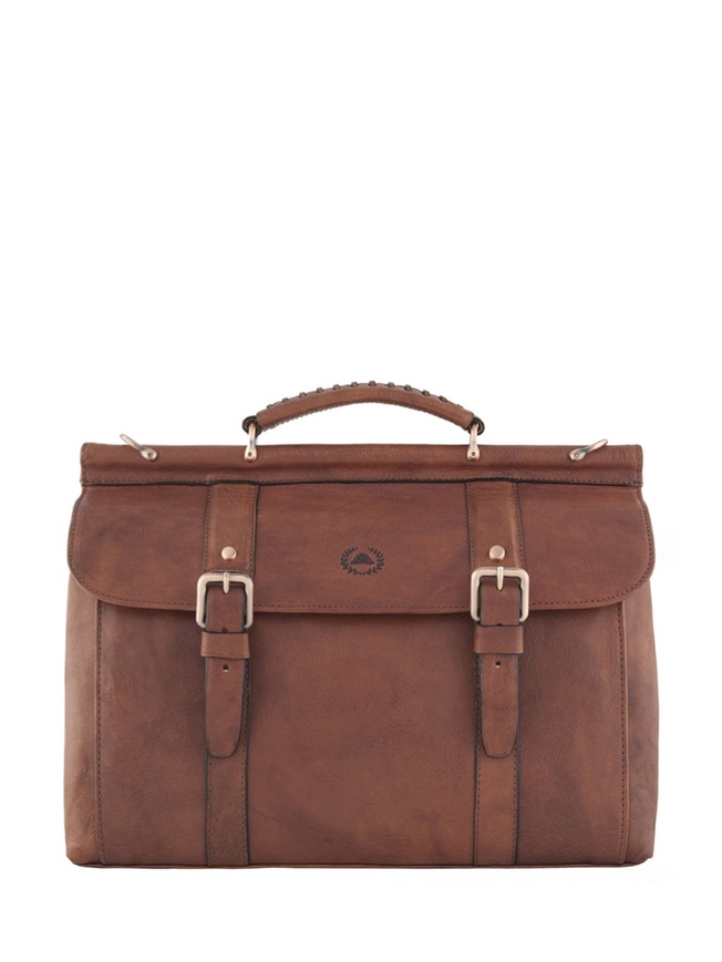 Мужской портфель-сумка из премиальной кожи коллекции 