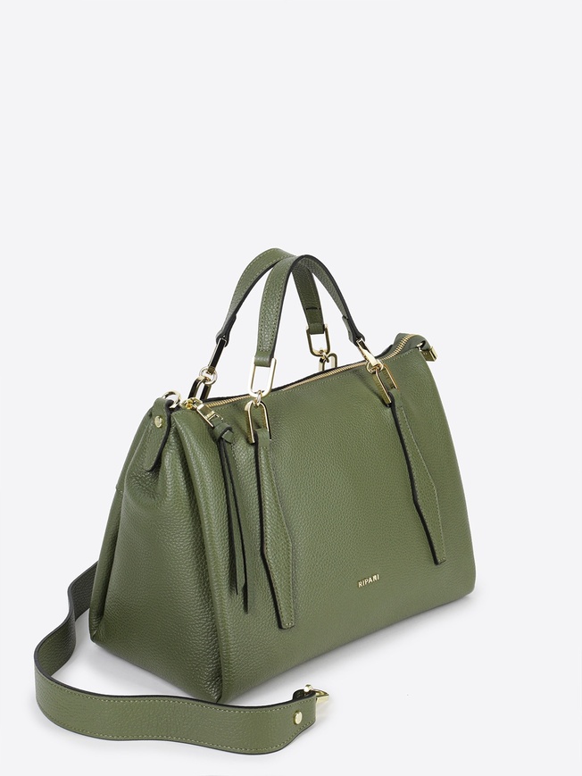 Сумка-тоут из натуральной зернистой кожи