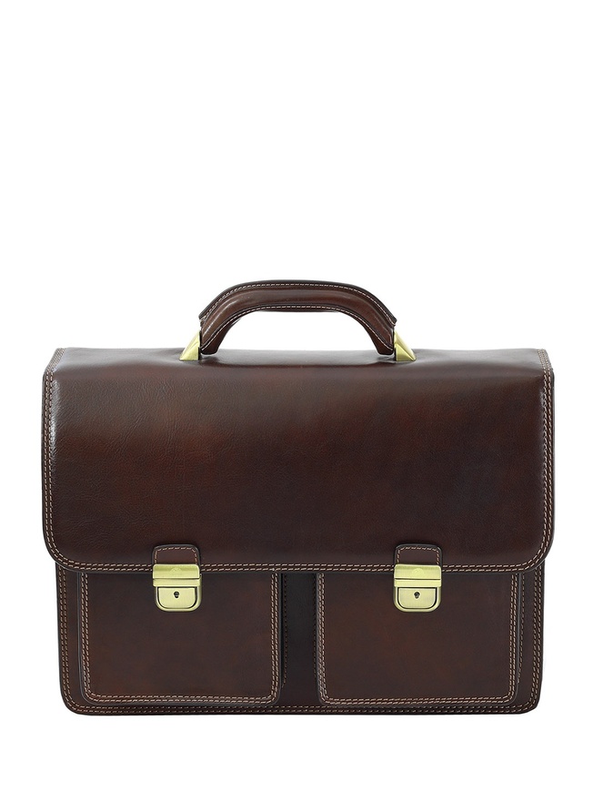 Респектабельный мужской портфель из премиальной кожи 