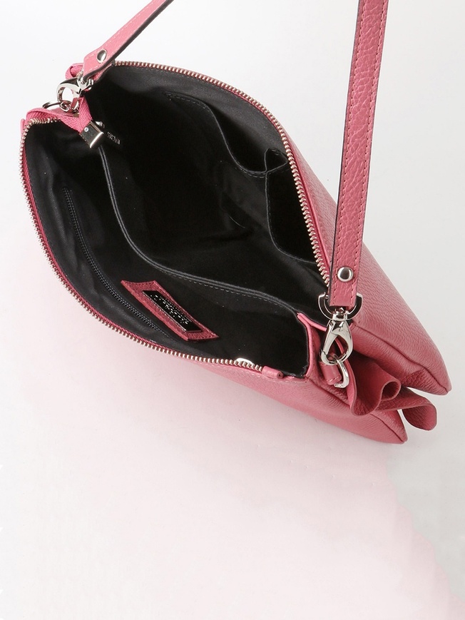 Женская сумка-клатч из мягкой кожи с двумя ремешками