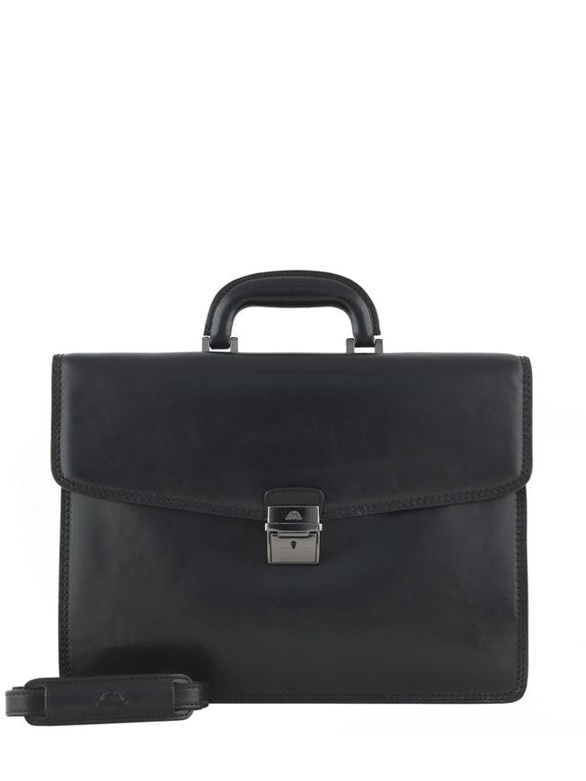 Мужской портфель из плотной натуральной кожи 