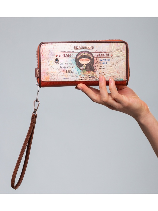 Женский кошелек с печатным принтом 