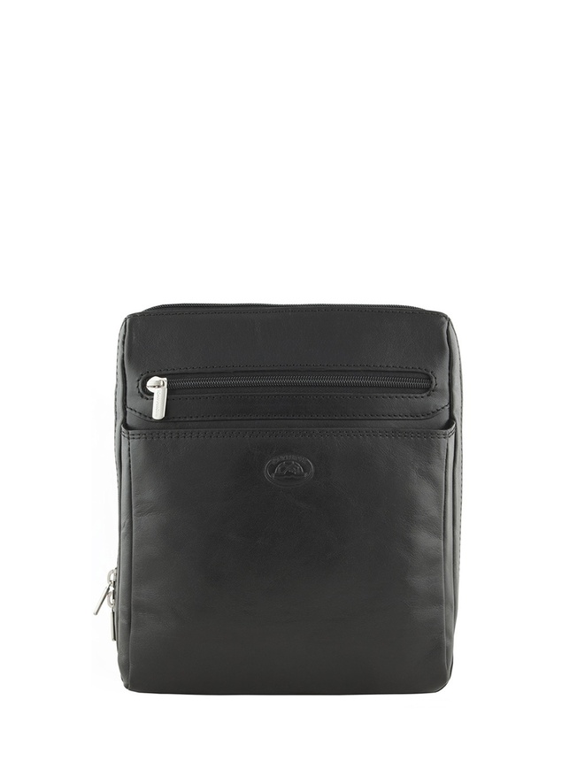 Вертикальная мужская сумка через плечо из кожи коллекции 