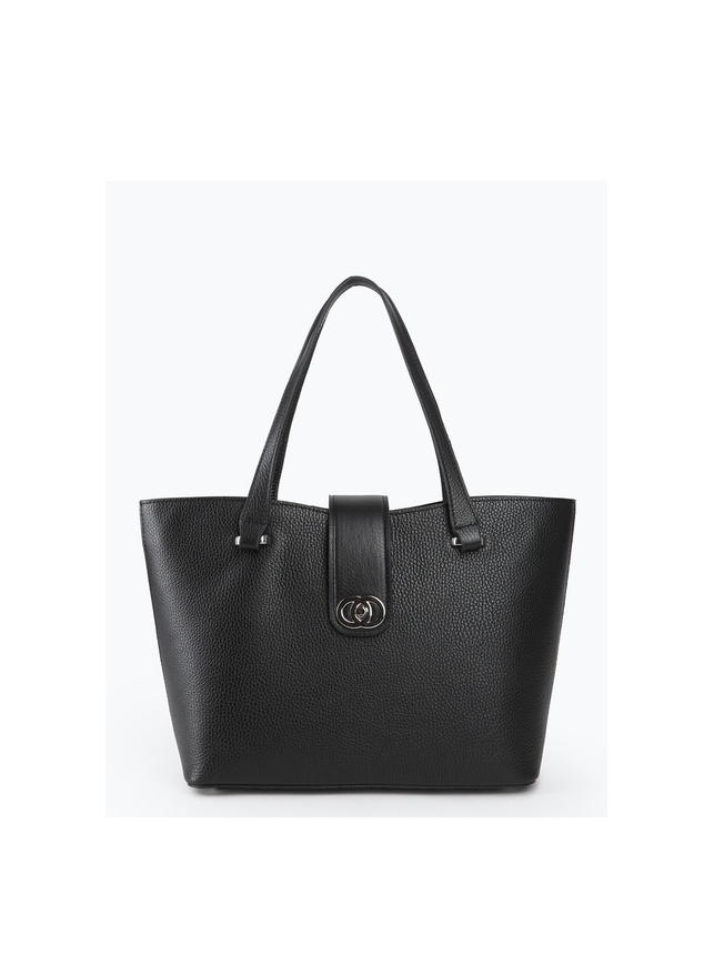 Классическая сумка-тоут трапециевидной формы из плотной кожи