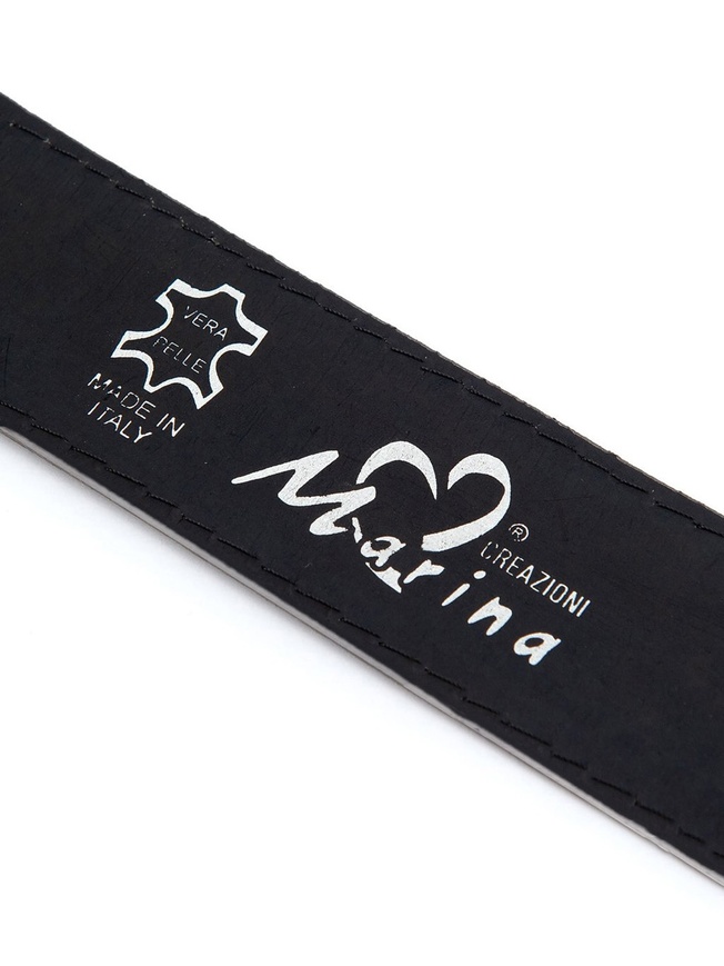 Женский ремень на пояс из натуральной лаковой кожи с янтарной пряжкой