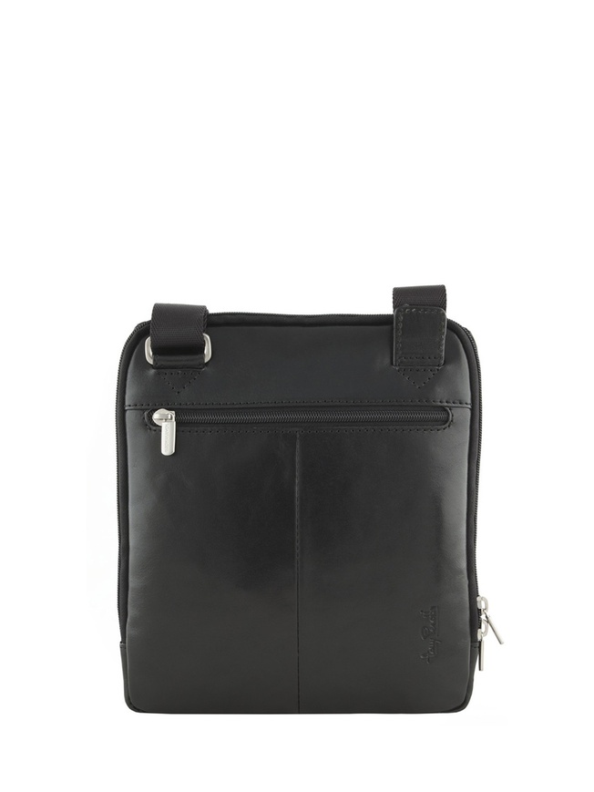 Вертикальная мужская сумка через плечо из кожи коллекции 