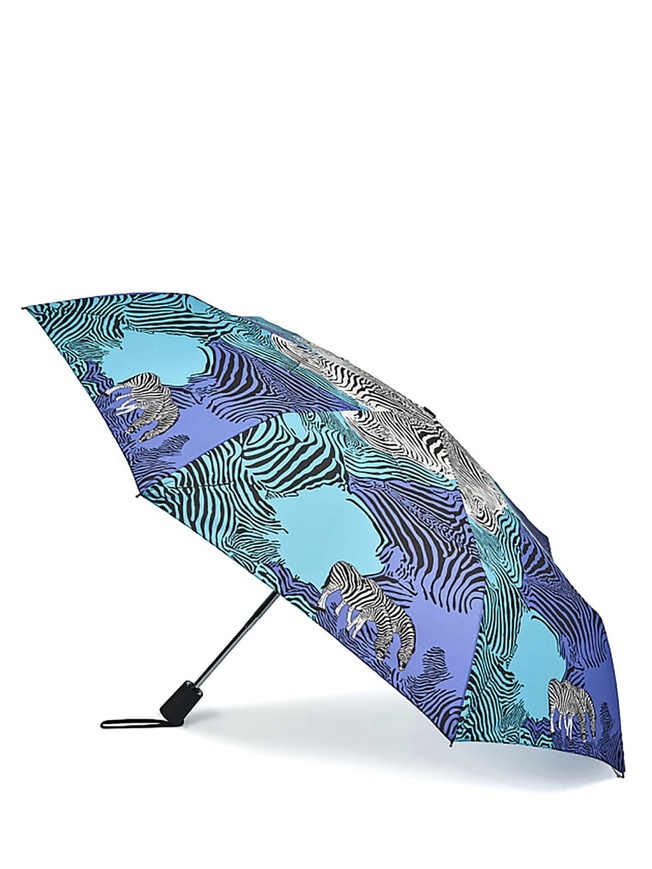 Женский зонт-автомат с анималистичным принтом 