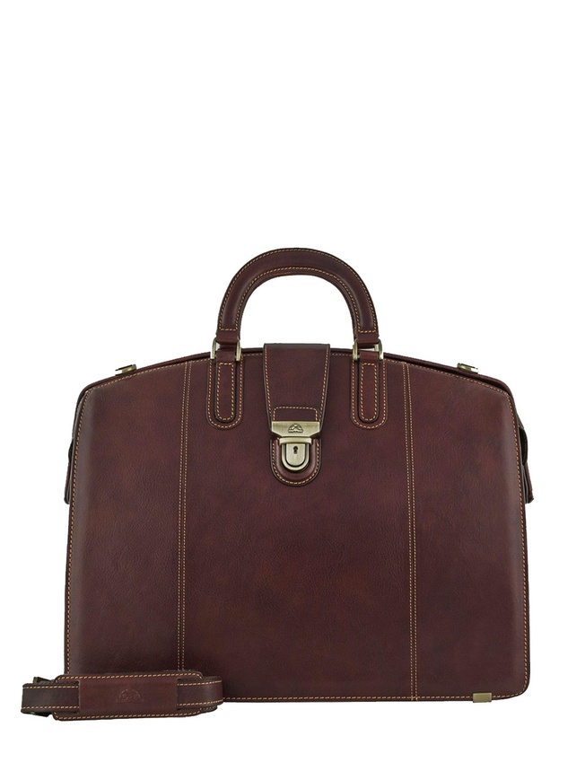 Вместительный мужской саквояж из натуральной кожи коллекции “Italico”