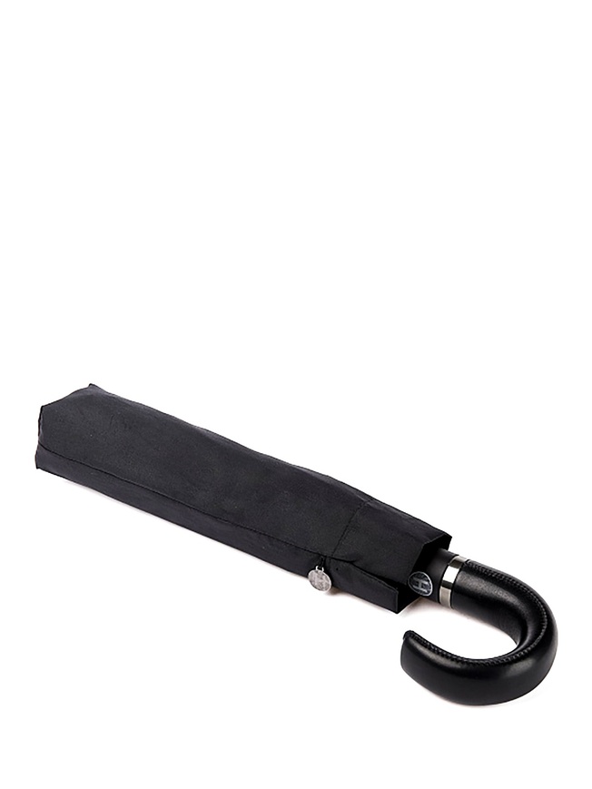 Большой классический мужской зонт-автомат черного цвета