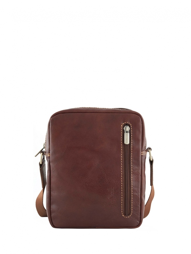 Небольшая мужская сумка через плечо из кожи коллекции 