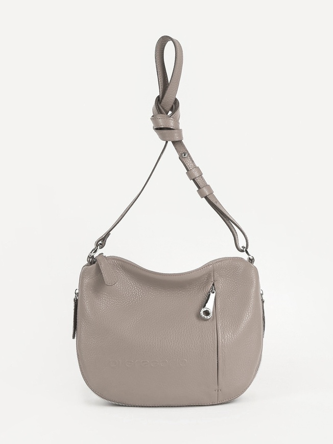 Женская сумочка на плечо из мягкой кожи с боковой молнией-расширителем