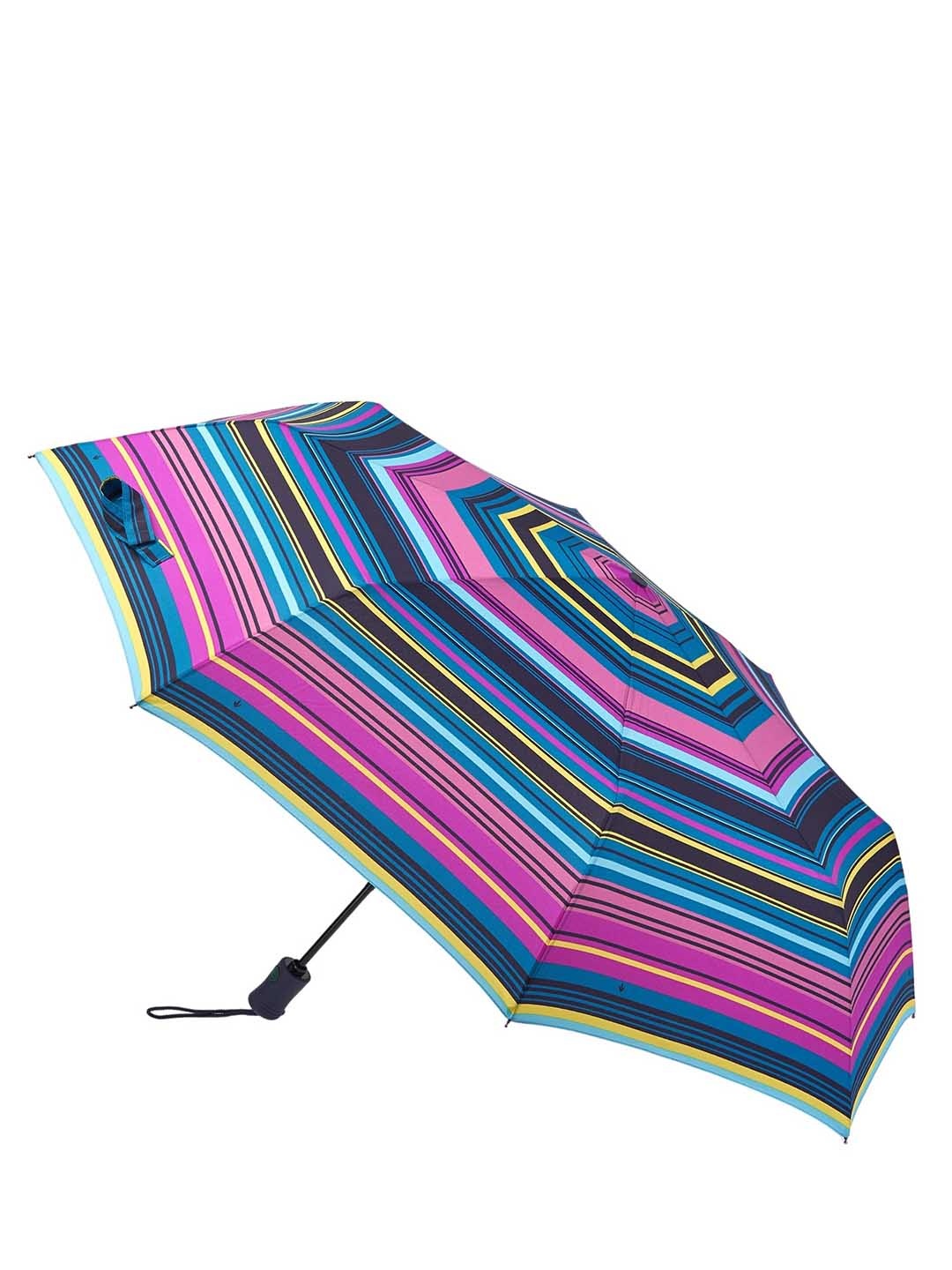 Фото Женский зонт-автомат цветная полоска 