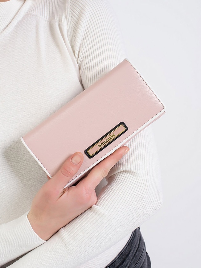 Женский кошелек на молнии из сафьяновой кожи коллекции 