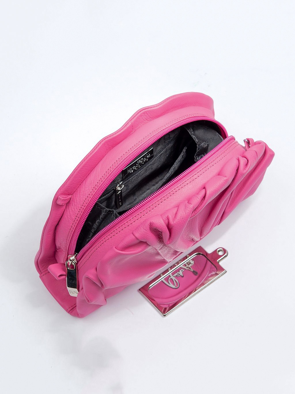 Фото Ажурная женская сумочка-клатч на тонком длинном ремешке Клатчи
