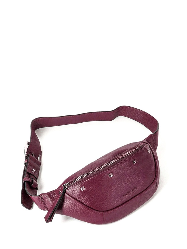 Женская сумка на пояс из мягкой кожи с декором из коллекции 