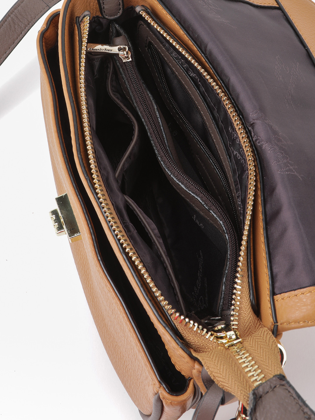 Фото Компактная женская сумочка кросс-боди из натуральной мелкозернистой кожи Сумки кросс-боди