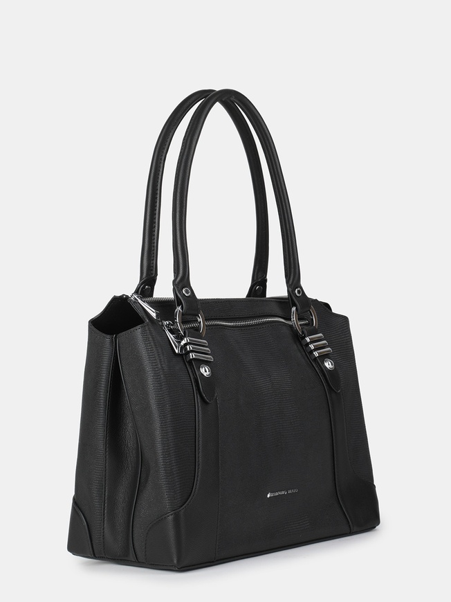 Сумка-тоут из натуральной кожи под рептилию