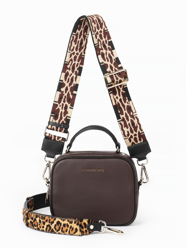 Женская сумочка-боулер из мягкой кожи