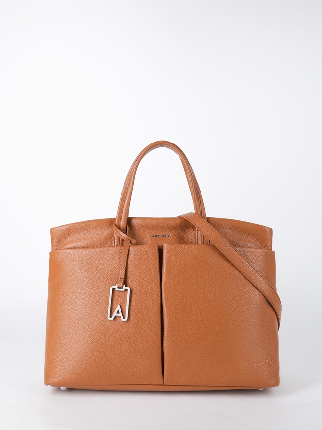 Женская деловая сумка из натуральной мягкой кожи