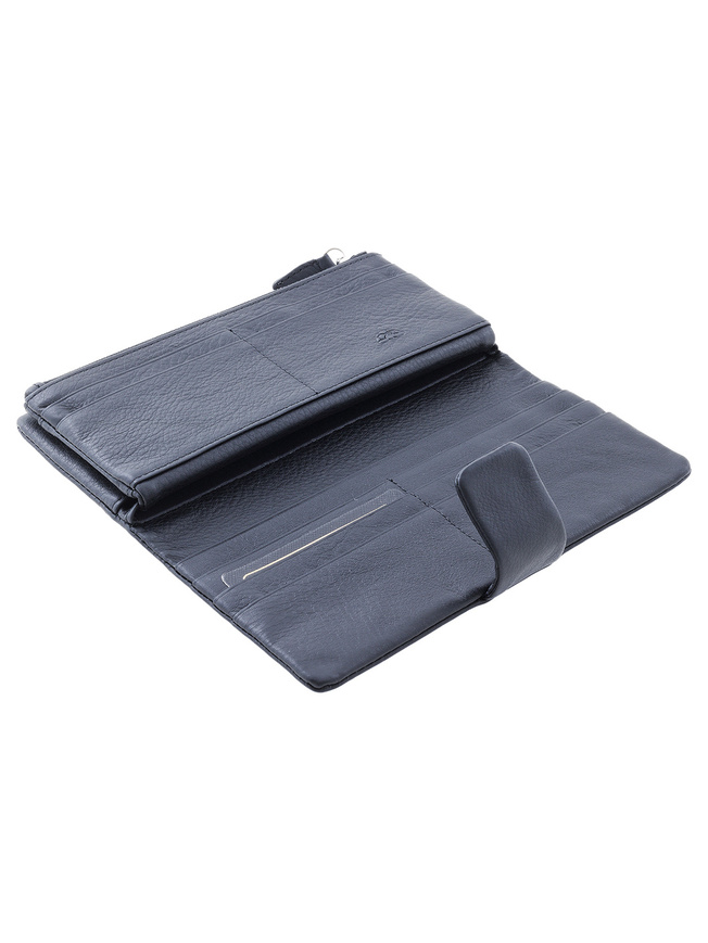 Кошелек на молнии из натуральной кожи 