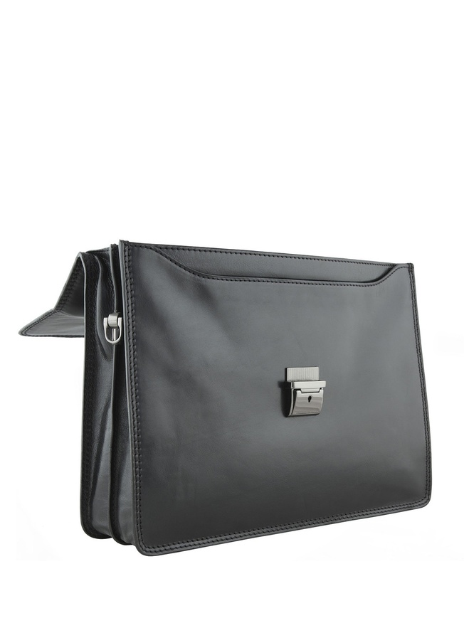 Мужской портфель из плотной натуральной кожи 