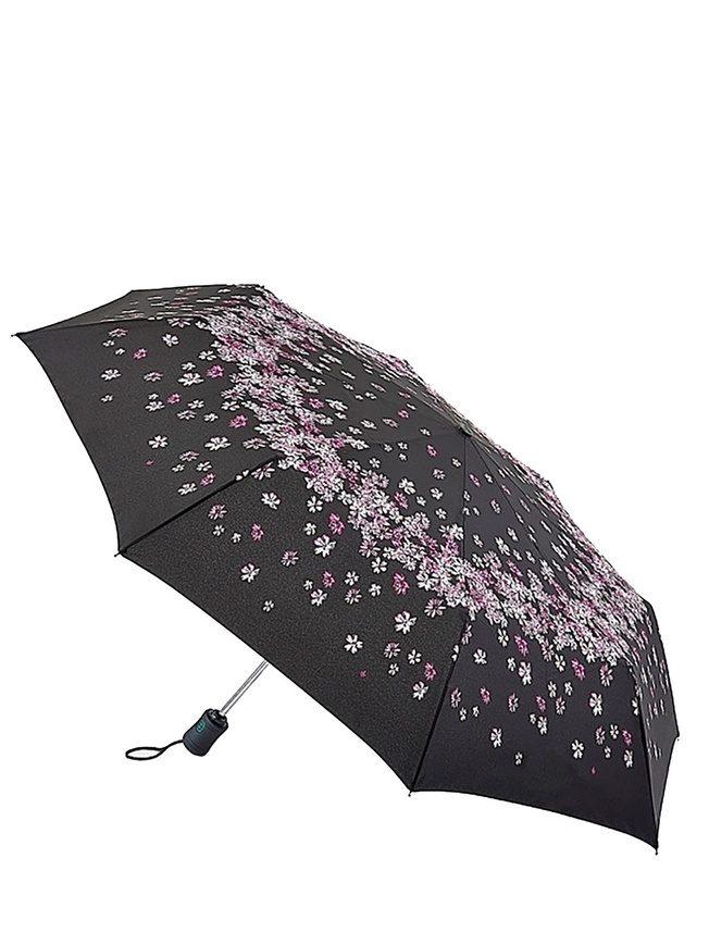 Женский зонт-автомат с принтом цветов 