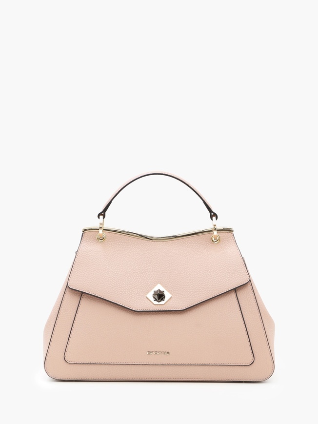 Сумка-сэтчел из натуральной зернистой кожи