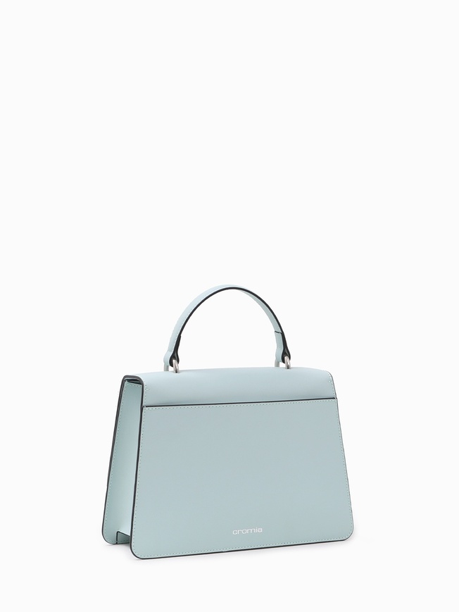 Компактная сумка-сэтчел из натуральной кожи