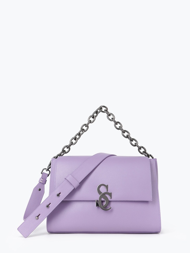 Женская сумка-кросс боди среднего размера с ручкой цепочкой