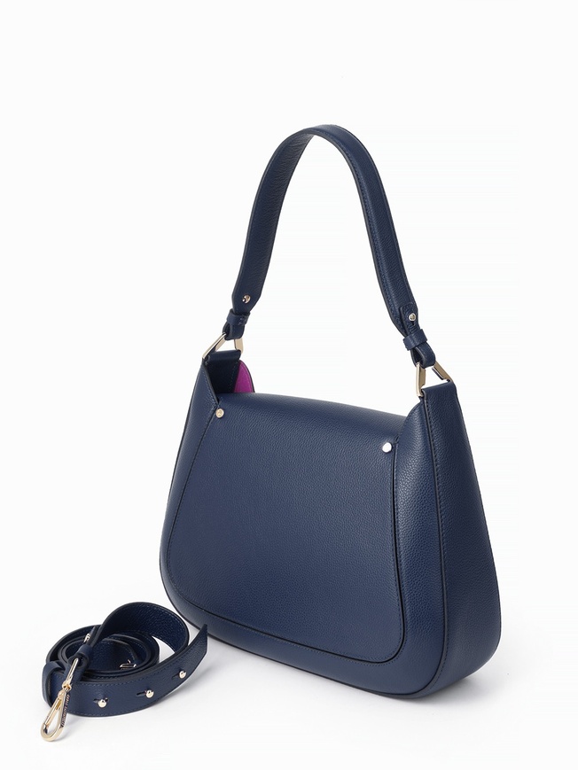 Женская сумка-трапеция из премиальной зернистой кожи