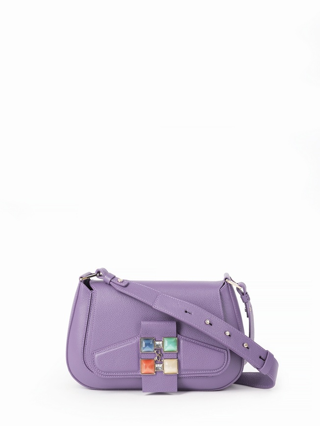 Элегантная женская сумка-кросс со стразами Swarovski