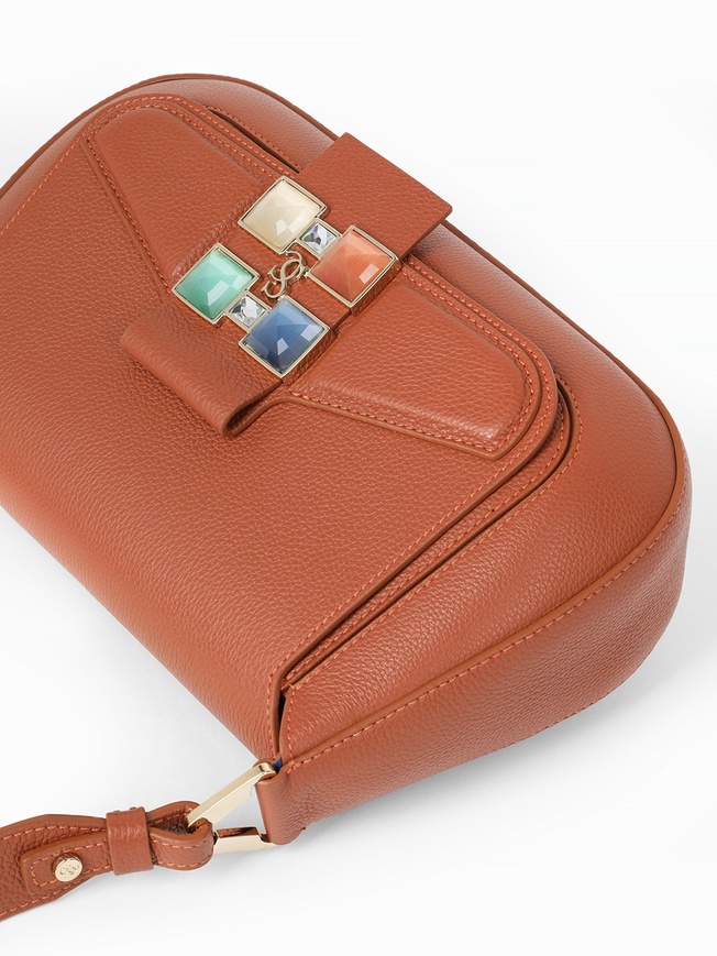 Элегантная женская сумка-кросс со стразами Swarovski