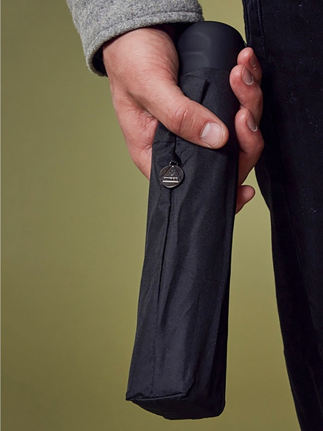 Компактный ветроустойчивый мужской зонт-механика 