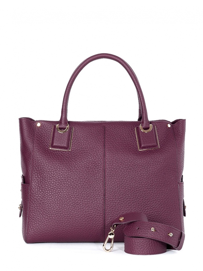 Женская деловая cумка-тоут из плотной, но мягкой кожи премиального качества