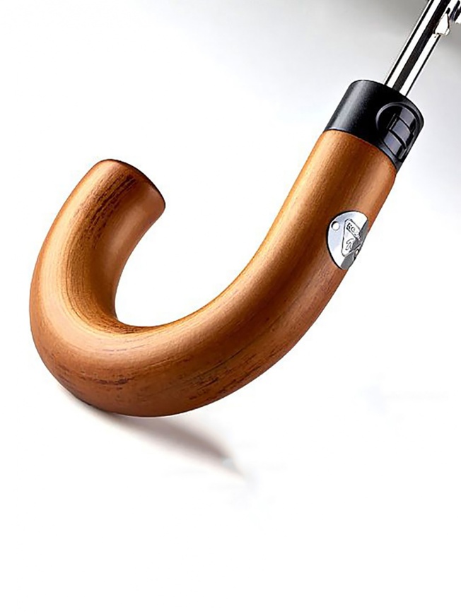 Классический мужской зонт-полуавтомат серая клетка 