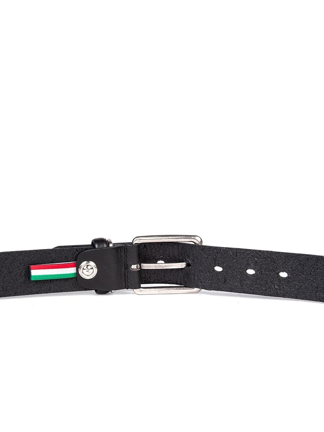 Мужской ремень на пояс из премиальной кожи с винтажной матовой пряжкой