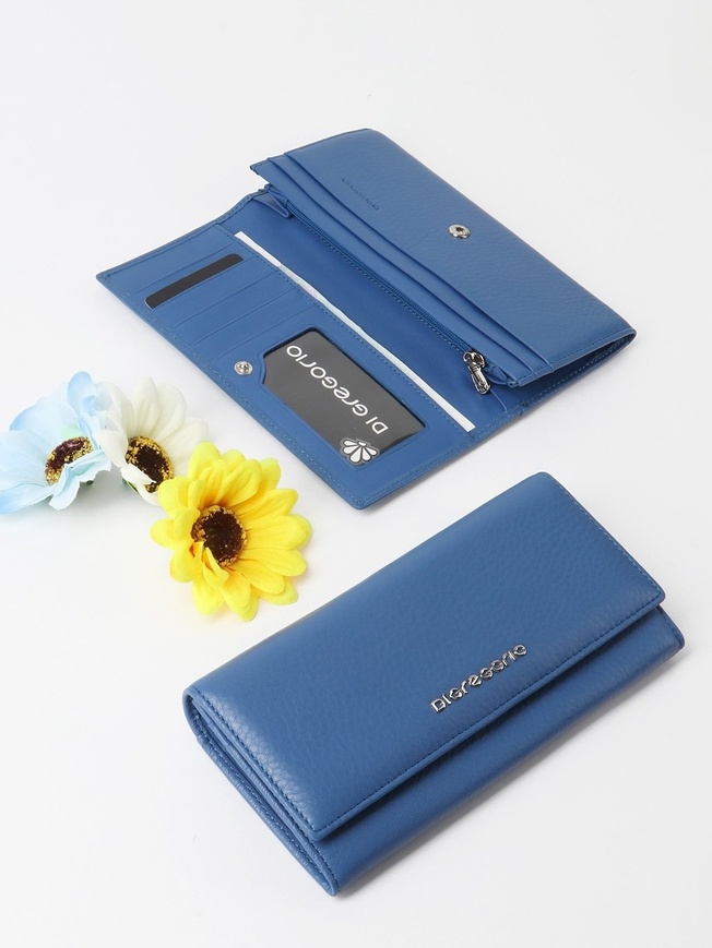 Классический женский кошелек с внутренним отделением на молнии