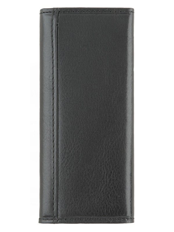 Фото Черная кожаная ключница с карабинами на шесть ключей Ключницы