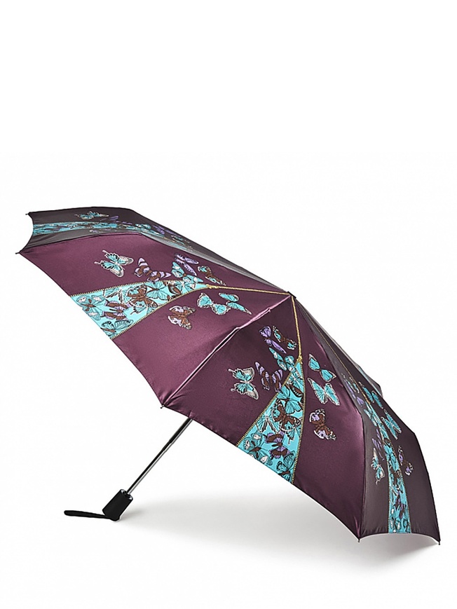 Женский зонт-автомат летние бабочки 