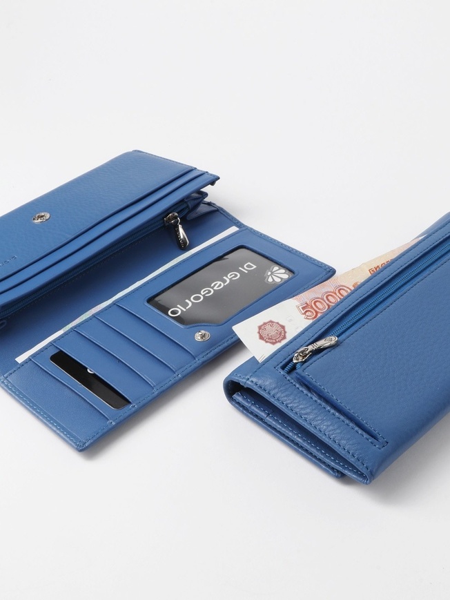 Классический женский кошелек с внутренним отделением на молнии