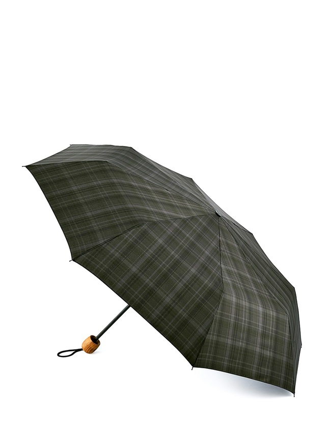 Классический мужской зонт-механика серая клетка 