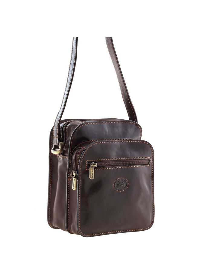 Небольшая кожаная сумка через плечо из коллекции 