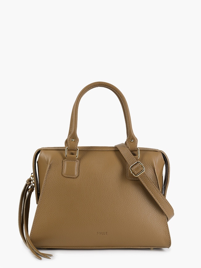 Классическая сумка-тоут из плотной кожи